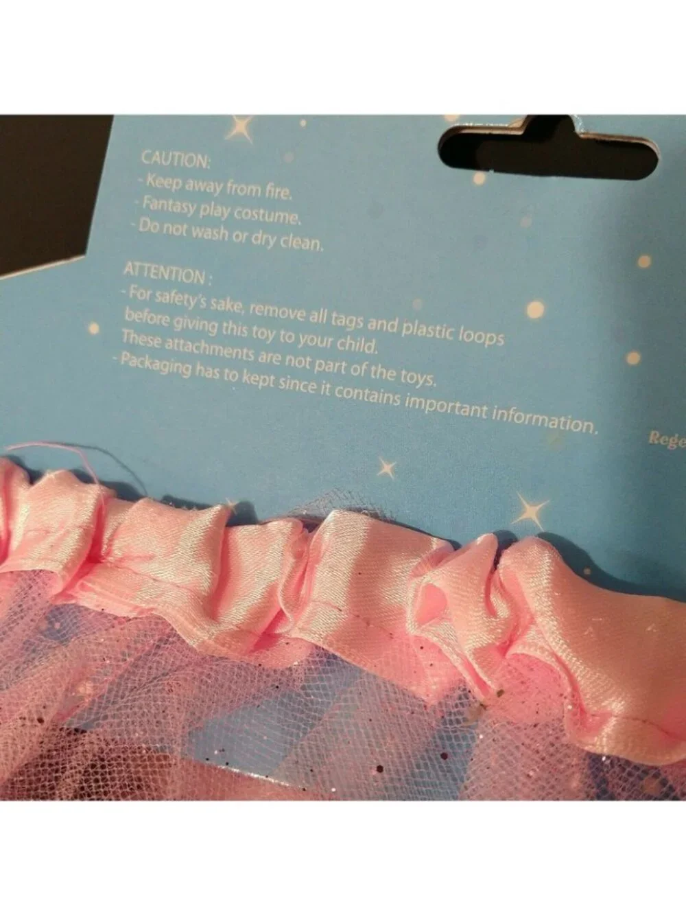 Girls Costume Dress Up Skirt Tutu Mesh Pink Flower Sparkly One Size Age 4-6